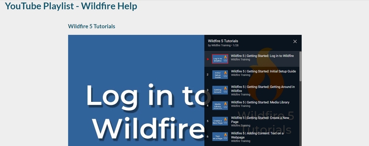 List of videos in YouTube playlist